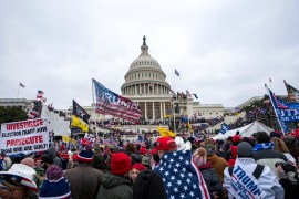 Supporters of former President Donald Trump rally at the US Capitol in Washington before storming it on January 6, 2021 [File: AP/Jose Luis Magana]
