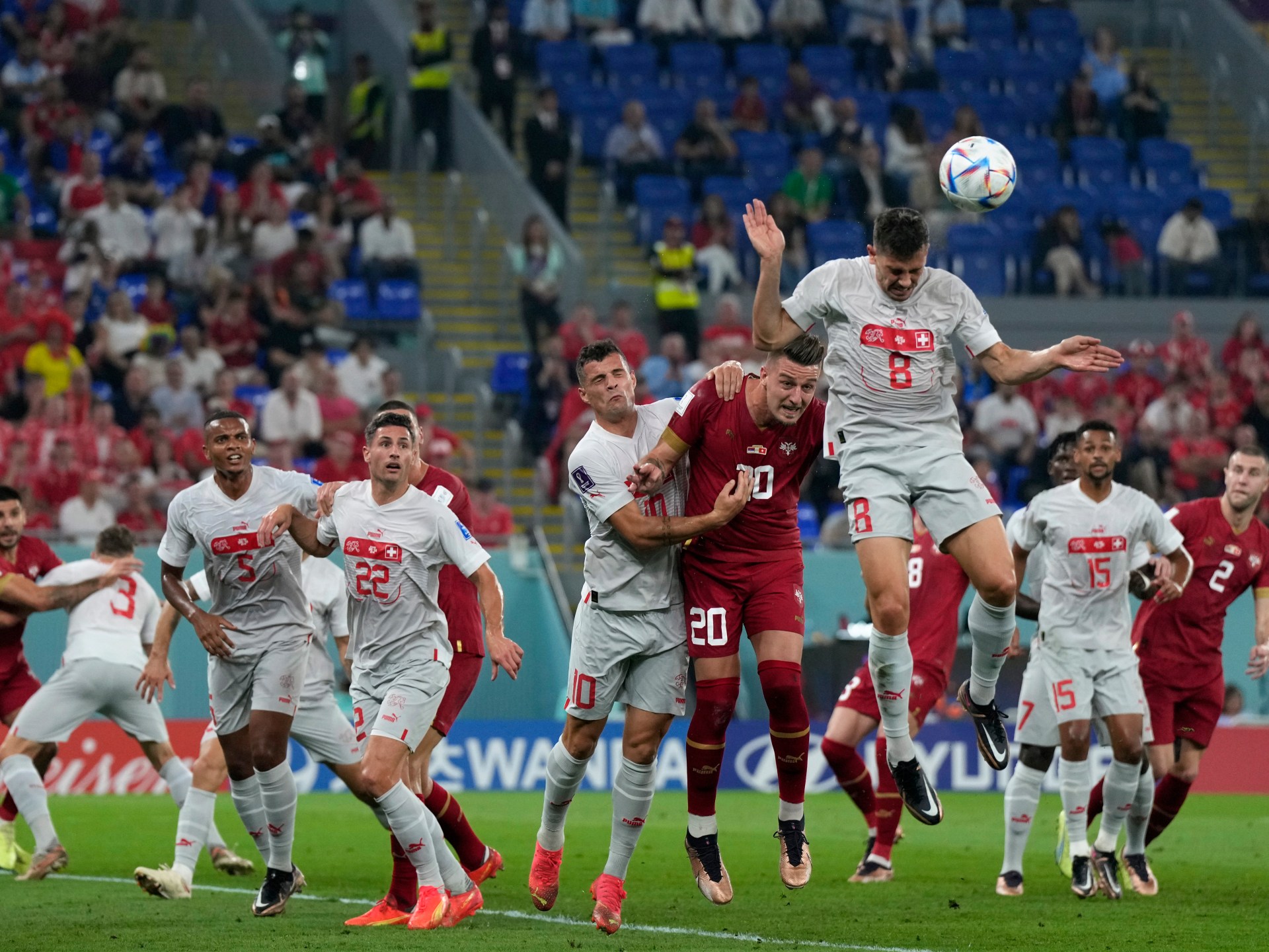Pictures: Switzerland edge Serbia in goalfest to succeed in final 16