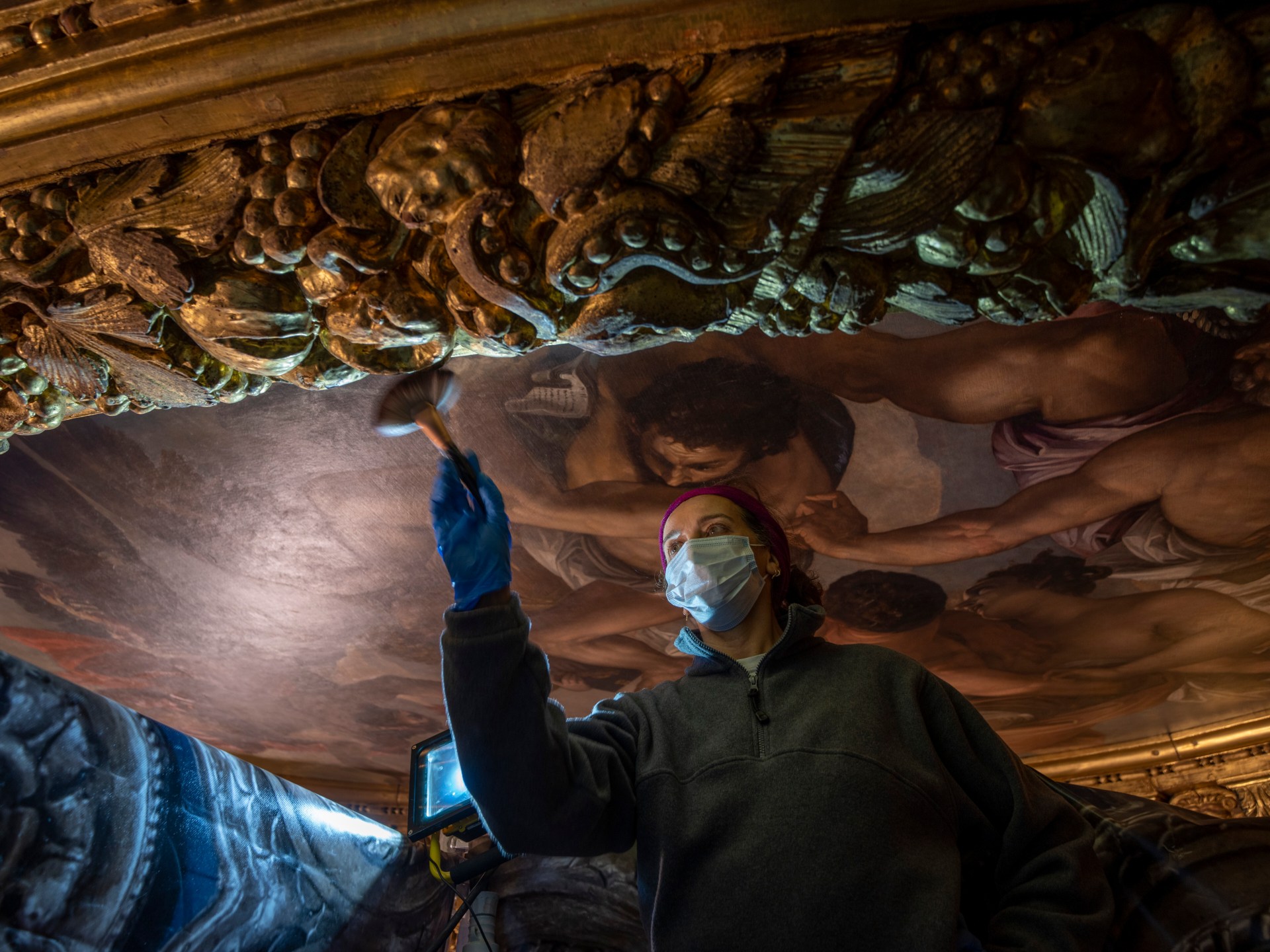 Pictures: ‘Preventive conservation’ at Venetian palace