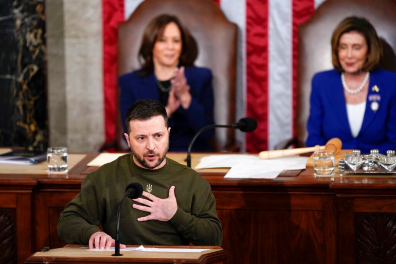 In a defiant wartime speech in Washington, DC, Ukrainian President Volodymyr Zelenskyy thanked US leaders and "ordinary Americans" for their support in his nation's fight against Russia