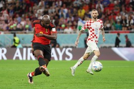 Romelu Lukaku of Belgium shoots the ball [Francois Nel/Getty]