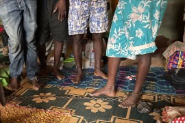 In a traditional healing centre in Ghana, Human Rights Watch found 22 men with chains around their ankles [Shantha Rau Barriga/Human Rights Watch]