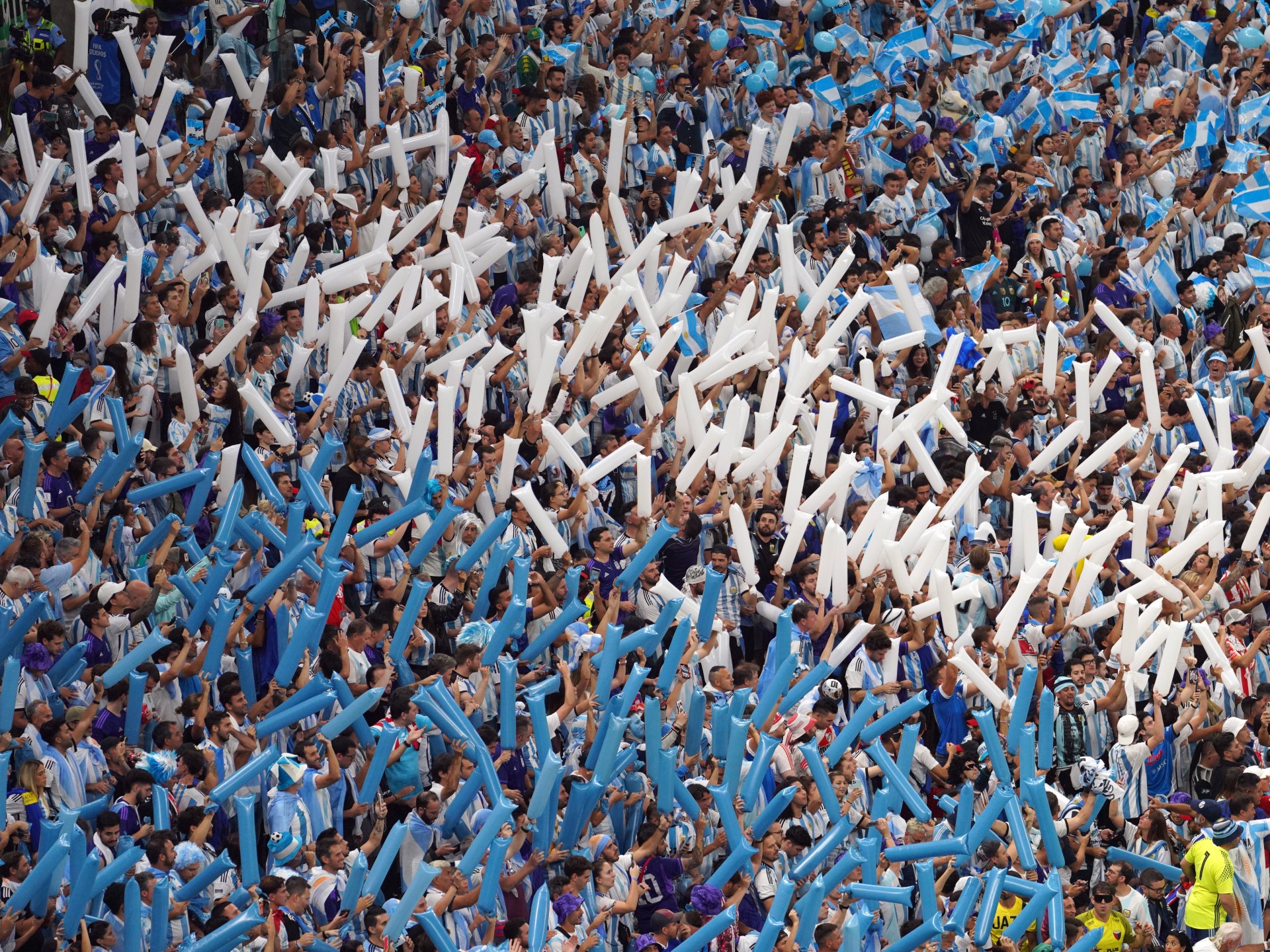 Photographs: Fan extravaganza in Qatar as Argentina win 2022 World Cup