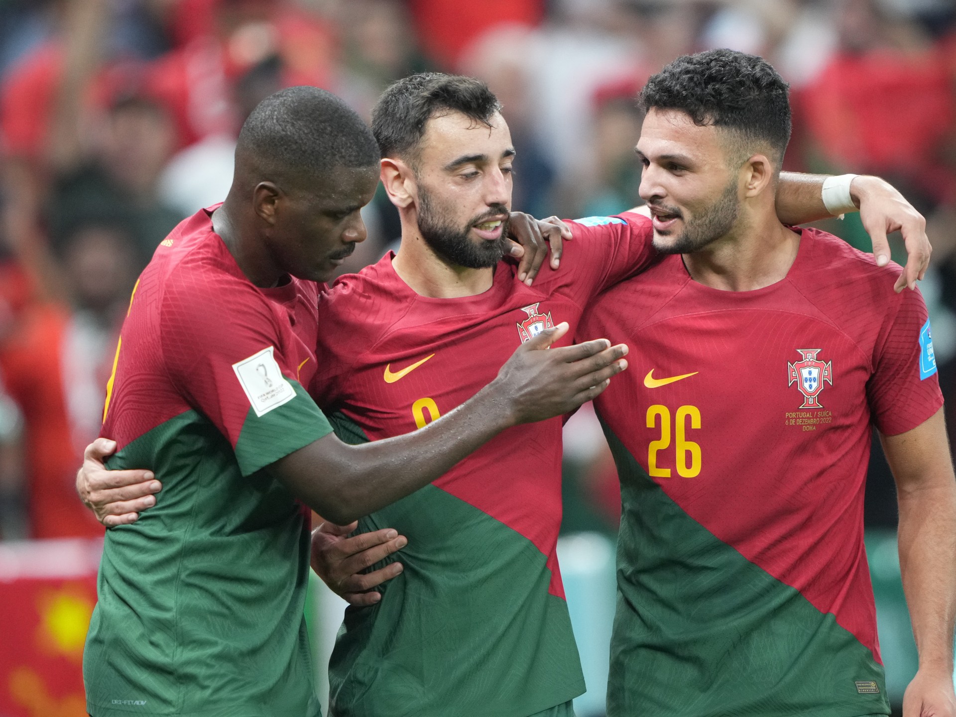 Portugal thrash Switzerland 6-1 to arrange QF conflict with Morocco