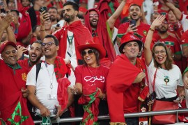 Morocco made it through to the knockout stage of the World Cup, December 1, 2022, at Al Thumama Stadium [Sorin Furcoi/Al Jazeera]