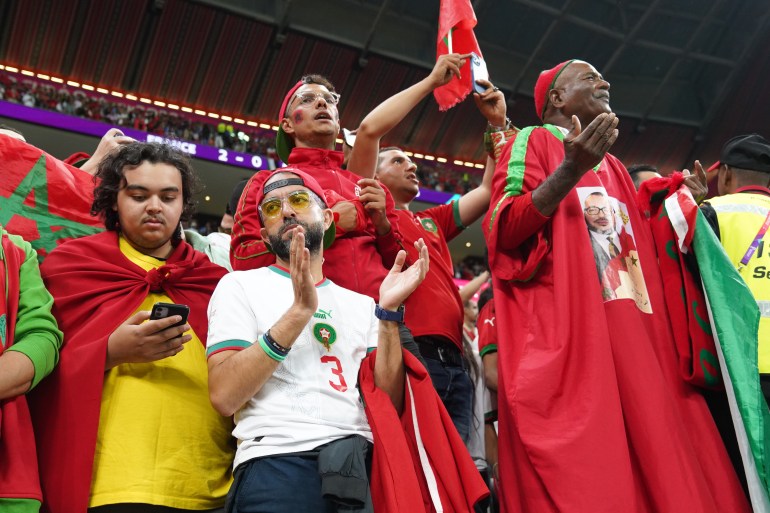 Saddened Morocco fans 