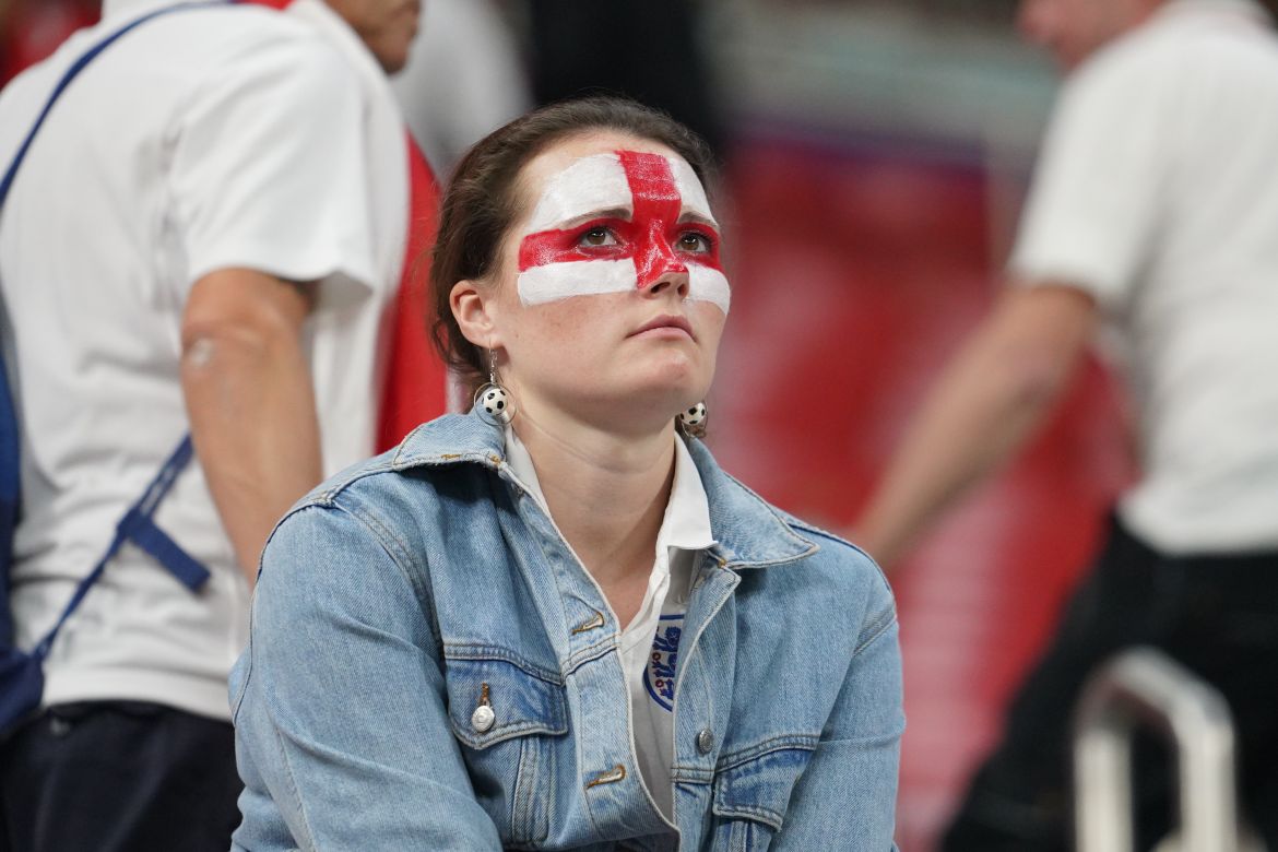 Saddened England fan