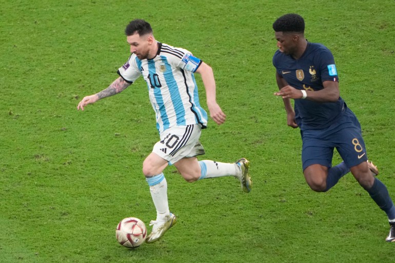 Lionel Messi en action