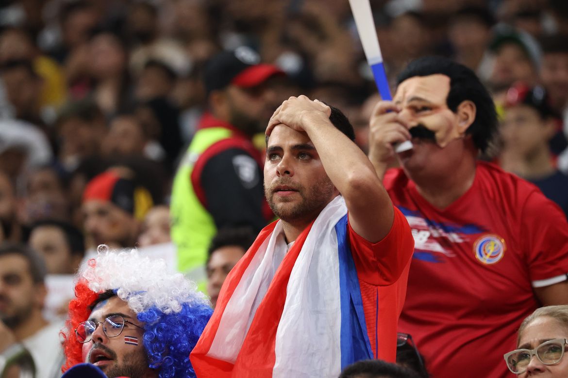 Costa Rica fans in the stand |