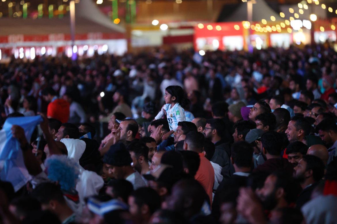 A packed Fan festival in Doha, Qatar.