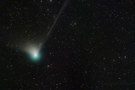 Comet C/2022 E3 (ZTF) was discovered by astronomers at the Zwicky Transient Facility in Palomar Mountain, California, the United States [Dan Bartlett/NASA/AFP]