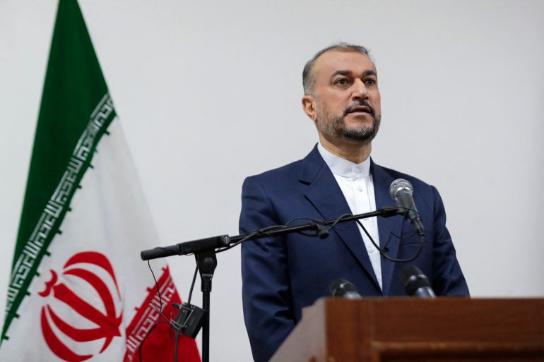 Iran's Foreign Minister Hossein Amir-Abdollahian.