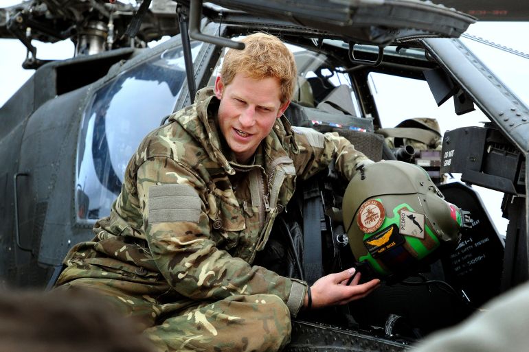 Britain's Prince Harry speaks during an interview with media at Camp Bastion, southern Afghanistan in this photograph taken December 12, 2012, and released January 21, 2013. The Prince, who is serving as a pilot/gunner with 662 Squadron Army Air Corps, is on a posting to Afghanistan that runs from September 2012 to January 2013. Photograph taken December 12, 2012. REUTERS/John Stillwell/Pool (AFGHANISTAN - Tags: MILITARY POLITICS SOCIETY MEDIA ROYALS CONFLICT)