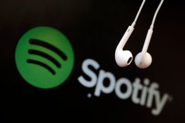 The online music streaming company currently has 601 million users, up from 345 million at the end of 2020 [File: Christian Hartmann/Reuters]