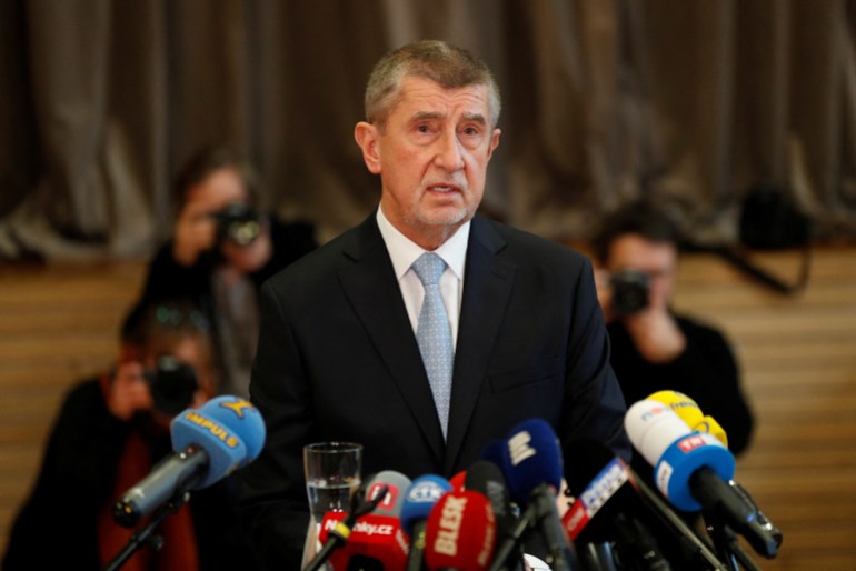 Czech former Prime Minister and current presidential candidate Andrej Babis