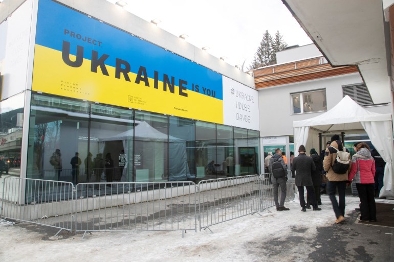 Ukraine house at Davos