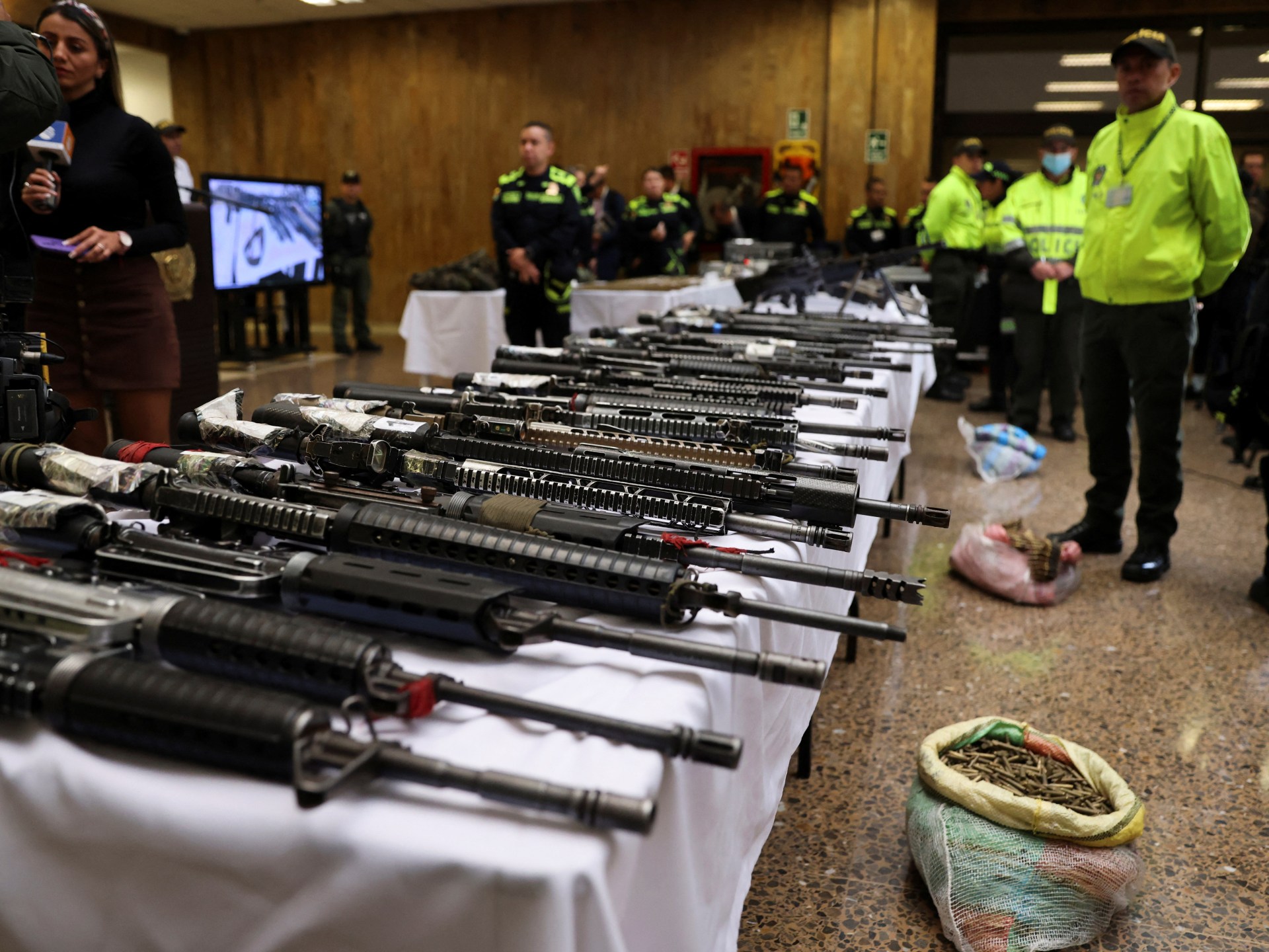 Colombian police seize weapons in ‘necessary blow’ to armed group
