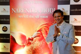 Bollywood actor Vivek Oberoi during the premiere of the film PM Narendra Modi in Ahmadabad, India, May 21, 2019