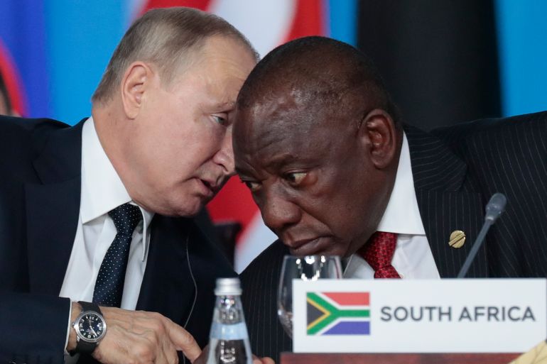 Putin and Ramaphosa