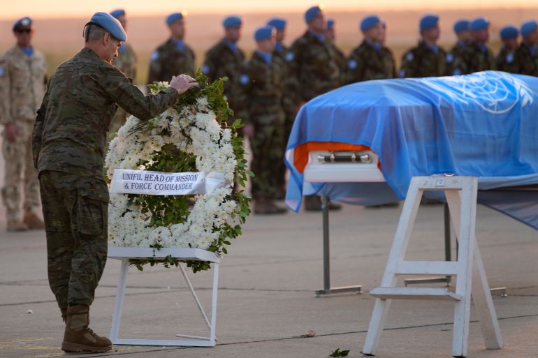 Funeral of UN Peacekeeper soldier Pvt. Sean Rooney