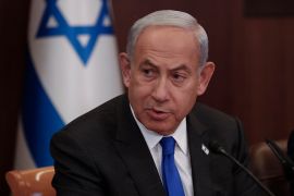 Israeli Prime Minister Benjamin Netanyahu attends the weekly cabinet meeting, Tuesday, Jan. 3, 2023, in Jerusalem. (Atef Safadi/Pool Photo via AP)