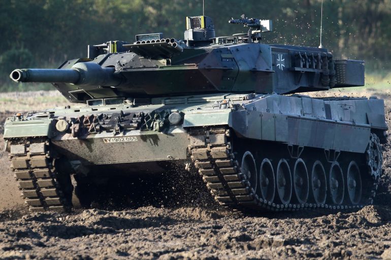 German leopard tanks