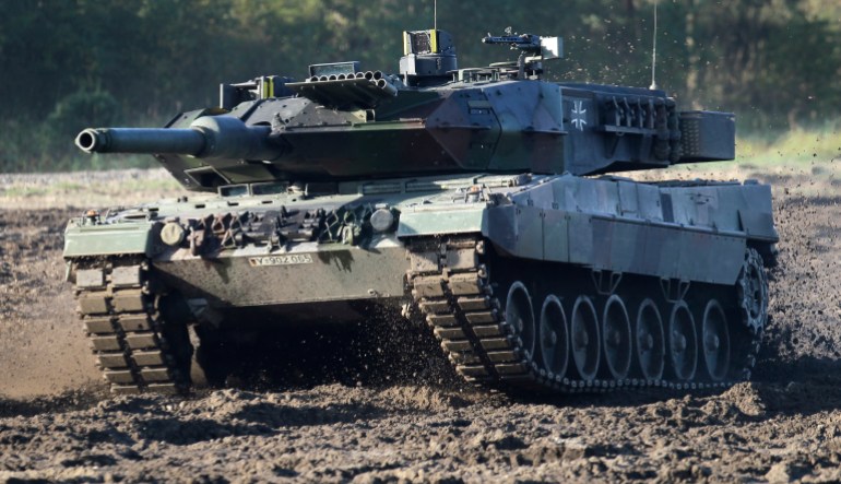 tanques de leopardo alemães
