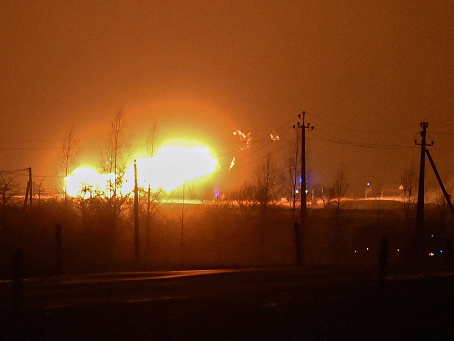 Gasoline pipeline between Lithuania and Latvia blows up