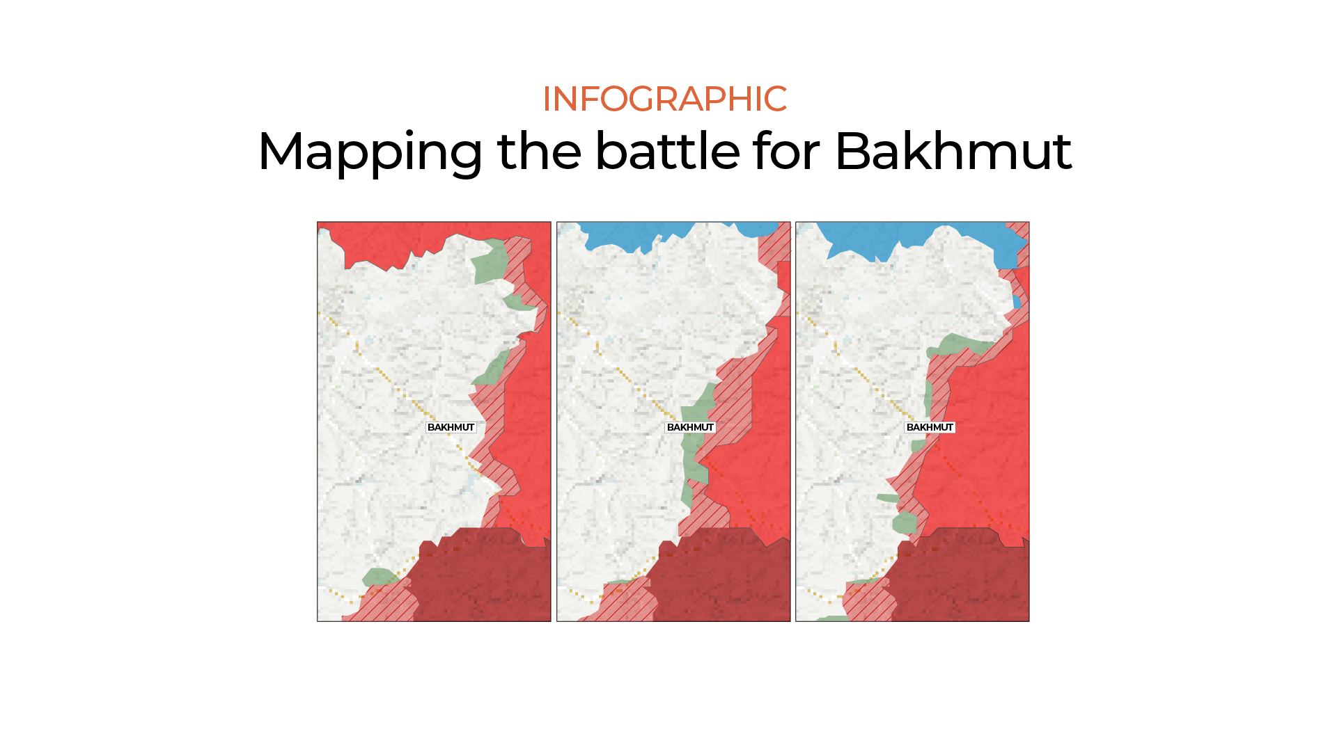 Mapping the battle for Ukraine’s Bakhmut