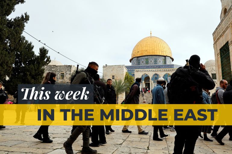 This Week in the Middle East banner image featuring the Dome of the Rock