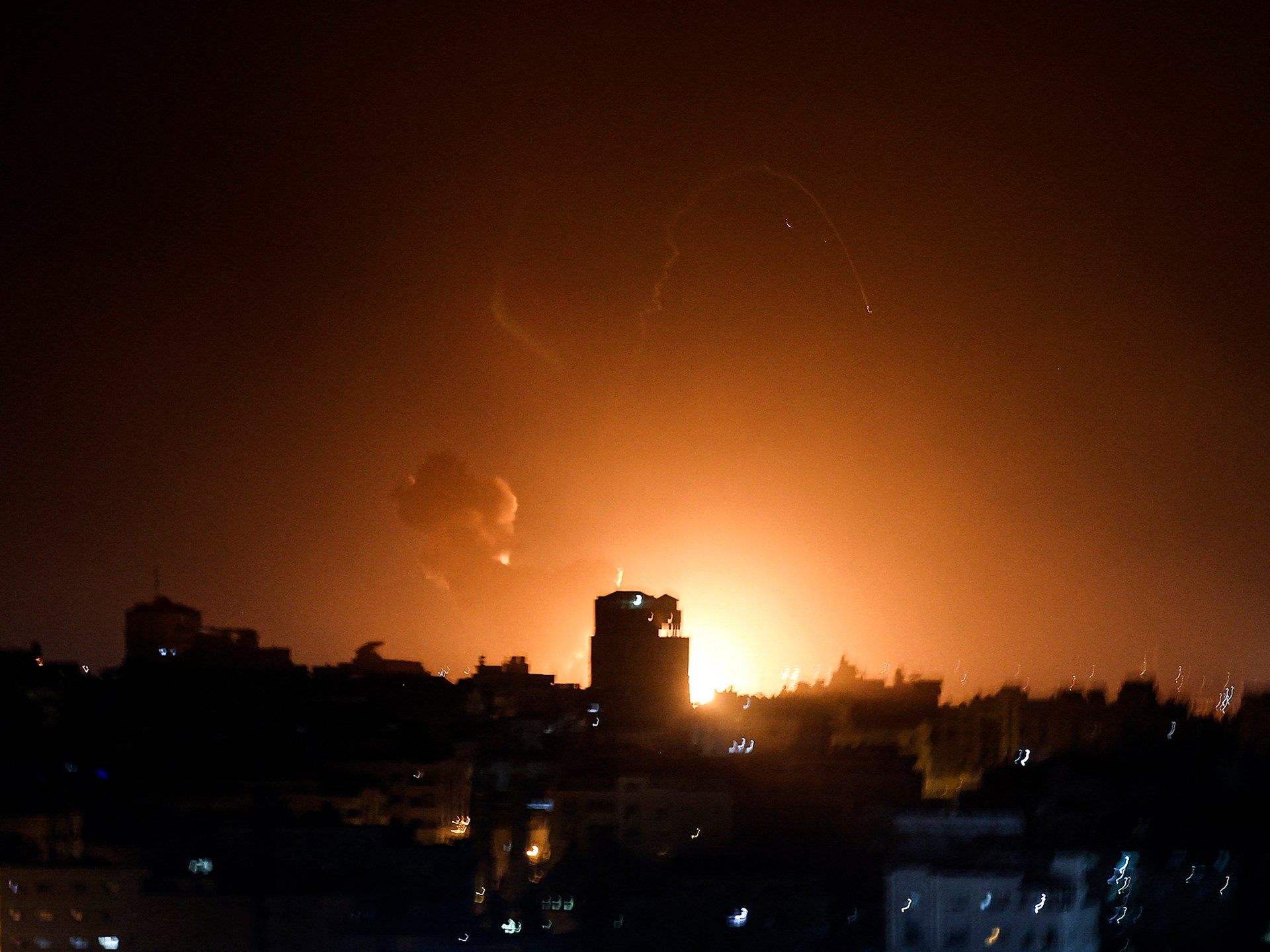 Israel launches air raids on Gaza after rocket fire