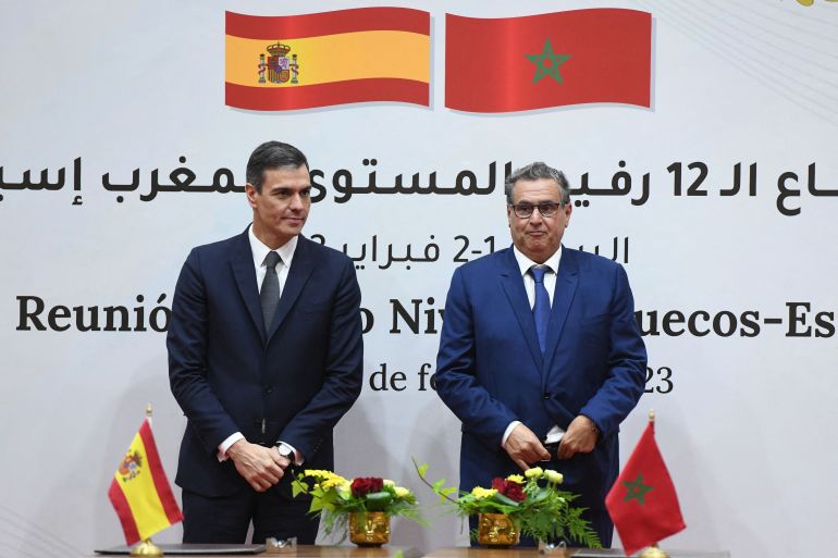 Morocco and Spain