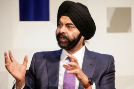 World Bank&#39;s new chief Ajay Banga has said annual investments of trillions of dollars are needed to arrest the forces of climate change and fragility [File: Eduardo Munoz/Reuters]