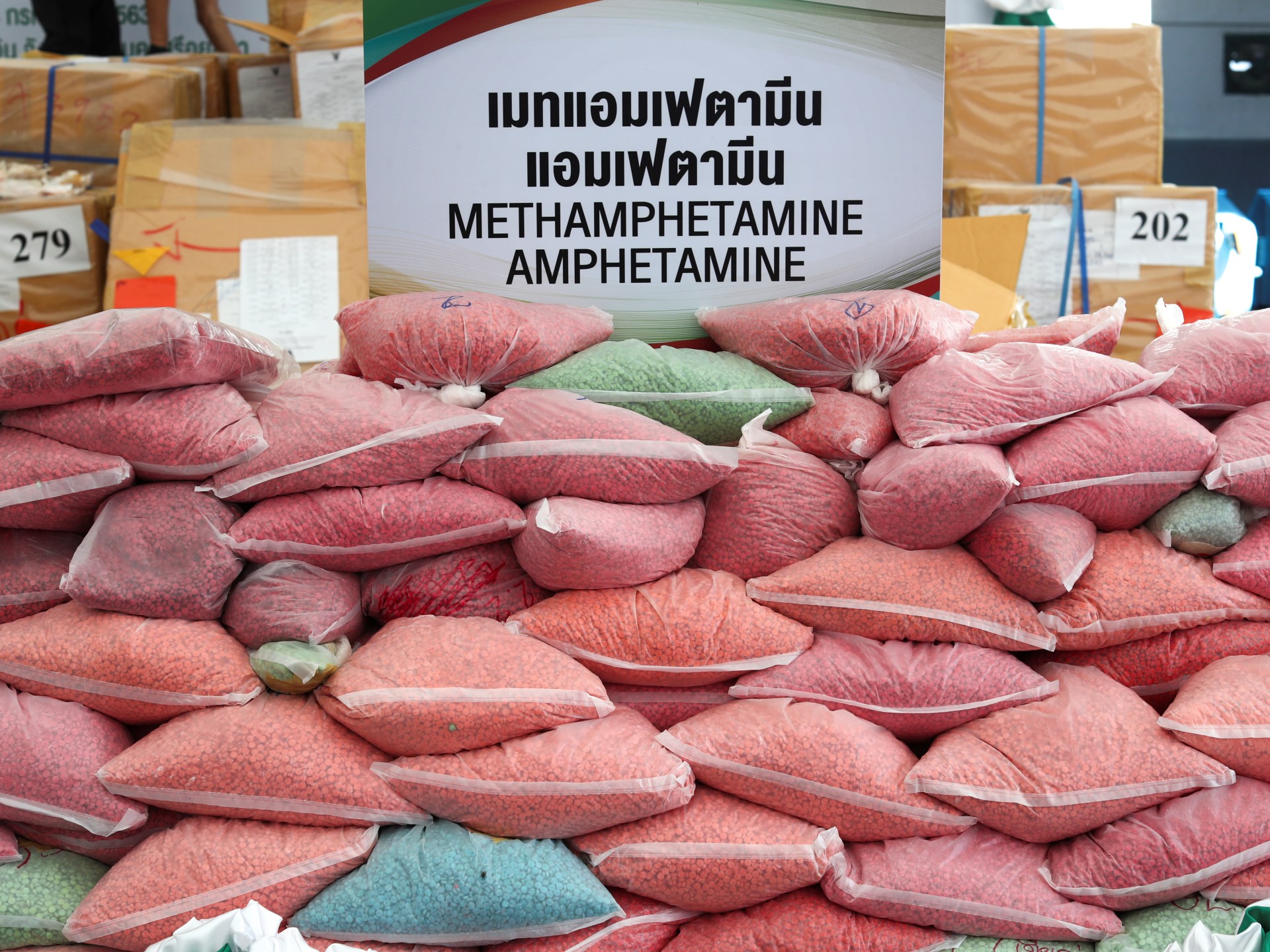 Thai police seize $8.15m worth methamphetamine pills, other drugs