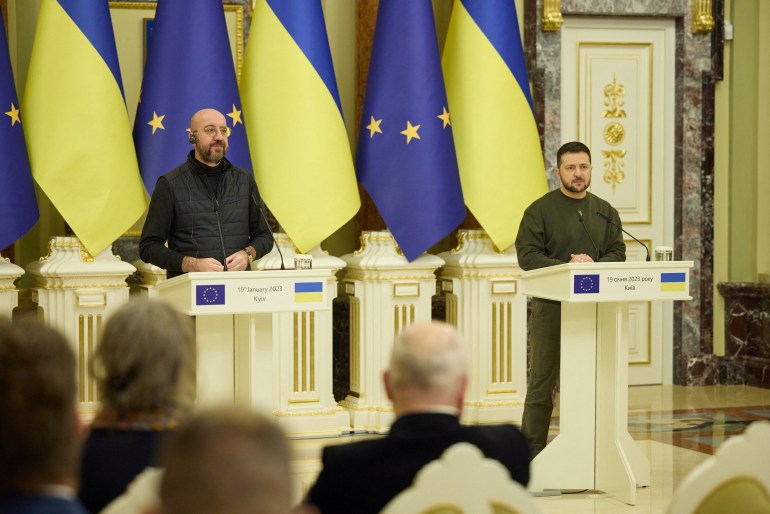 leaders of Ukraine and the EU