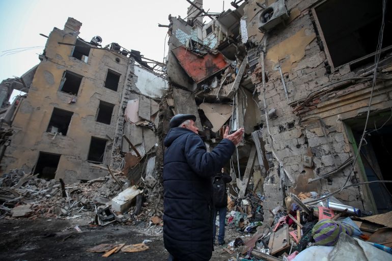 buildings damaged in ukraine war