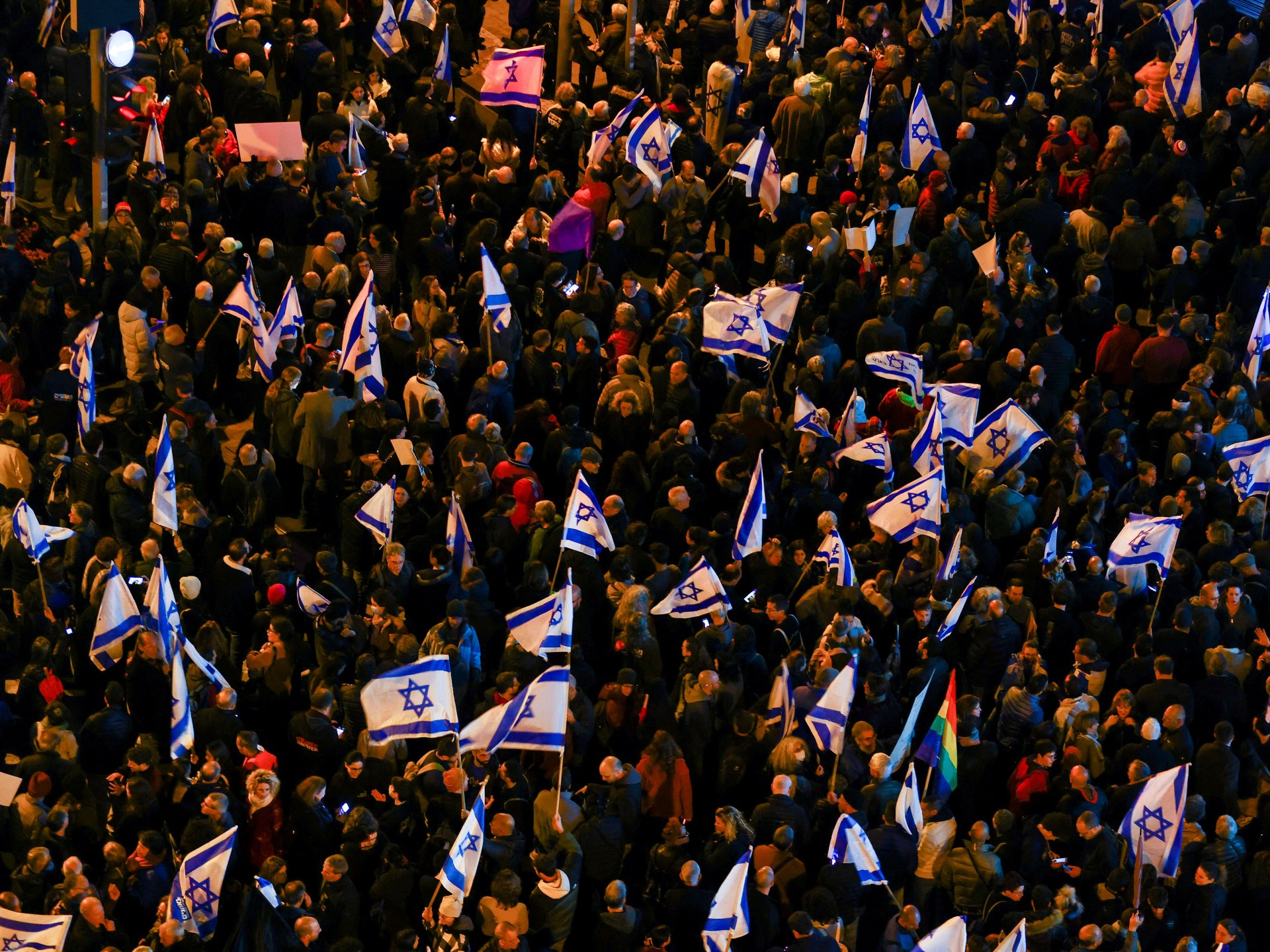 Israelis rally for fifth week in opposition to Netanyahu’s judicial plans