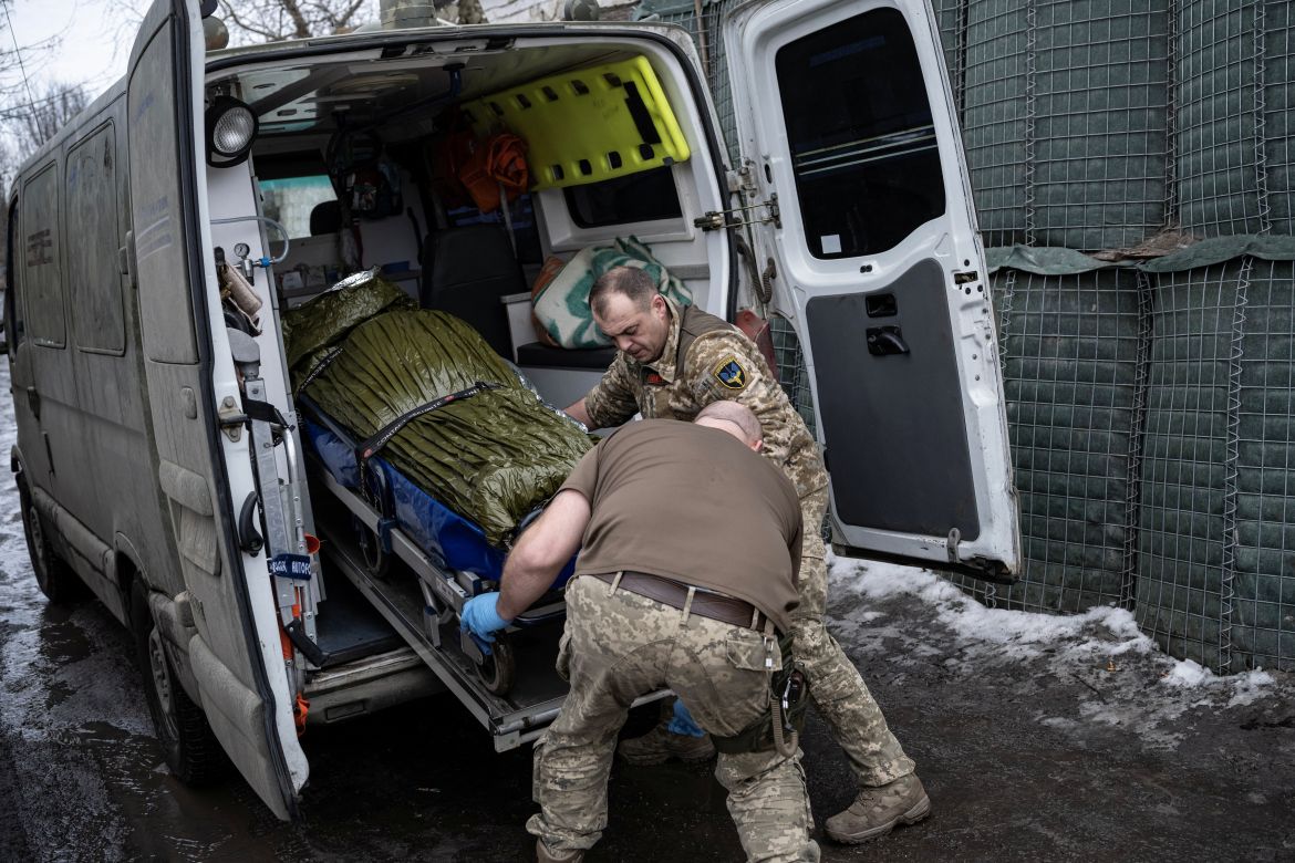 Ukrainian army medics fight to save lives near frontline