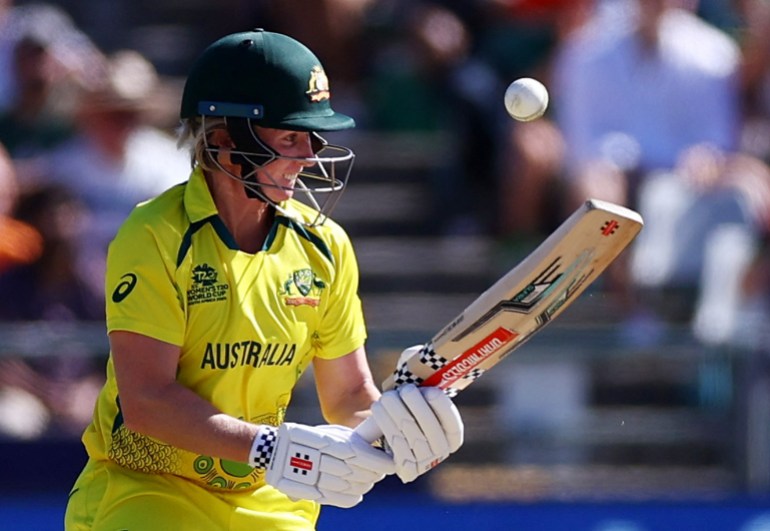T20 women's World Cup cricket match between South Africa and Australia