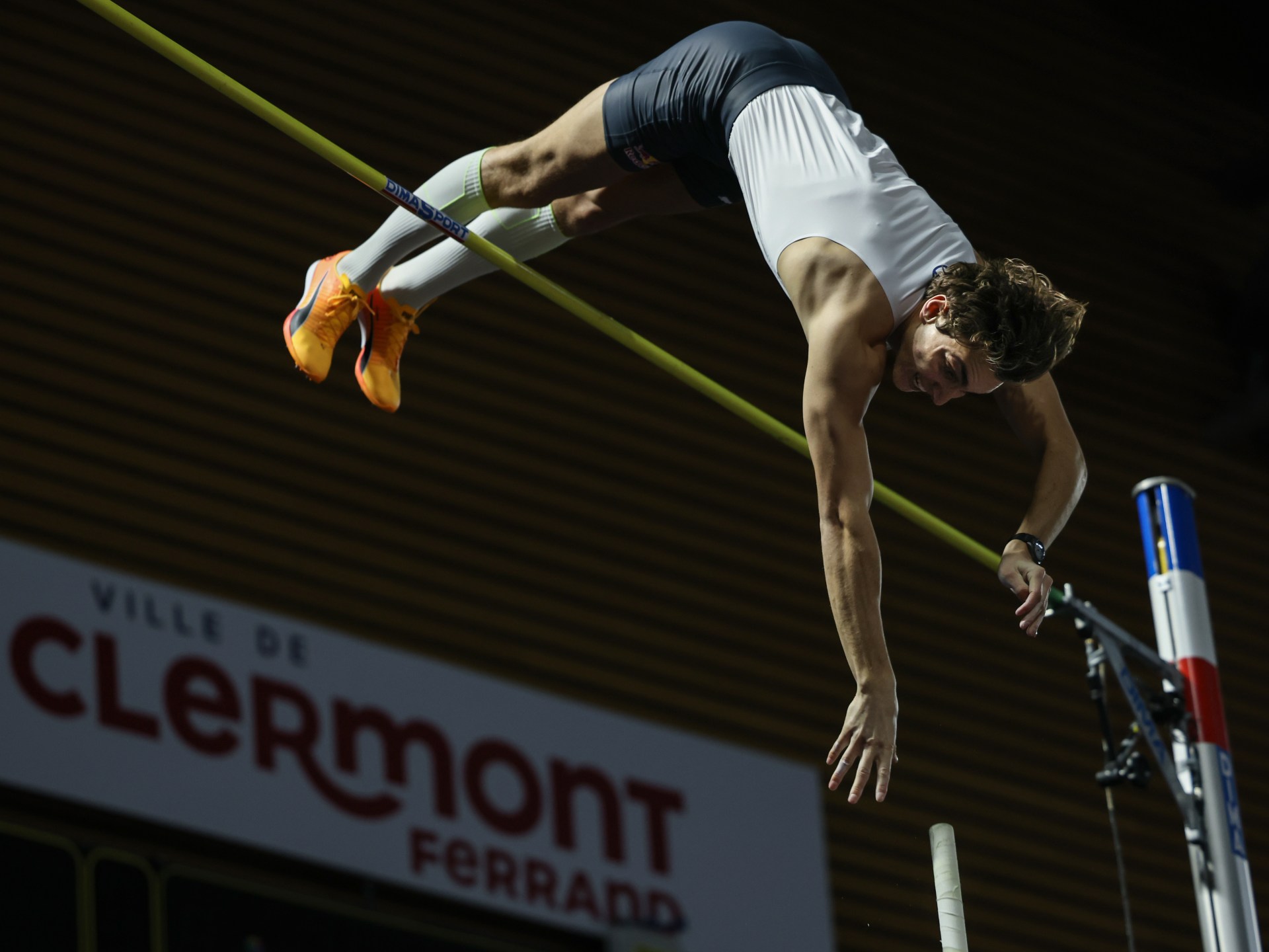Sweden's Armand Duplantis sets new pole vault world record
