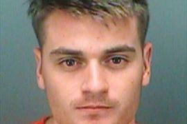 Brandon Russell, the founder of a Florida-based neo-Nazi group, is alleged to have conspired with a Baltimore woman to damage the city’s power grid [File: Pinellas County Sheriff&#39;s Office/AP Photo]