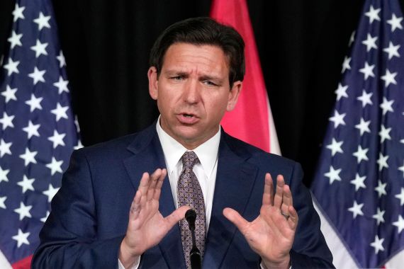 Florida Governor Ron DeSantis has been criticised by Democrats for his decision to remove a municipal prosecutor from office after he suggested he would not prioritise enforcement of the state's restrictive abortion ban