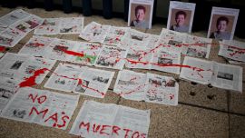 Pictures of a journalist who was killed in Mexico