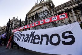 Perez&#39;s 2016 murder became a symbol of the Ni Una Menos (Not One Less) movement to demand action on femicide [File: Marcos Brindicci/Reuters]