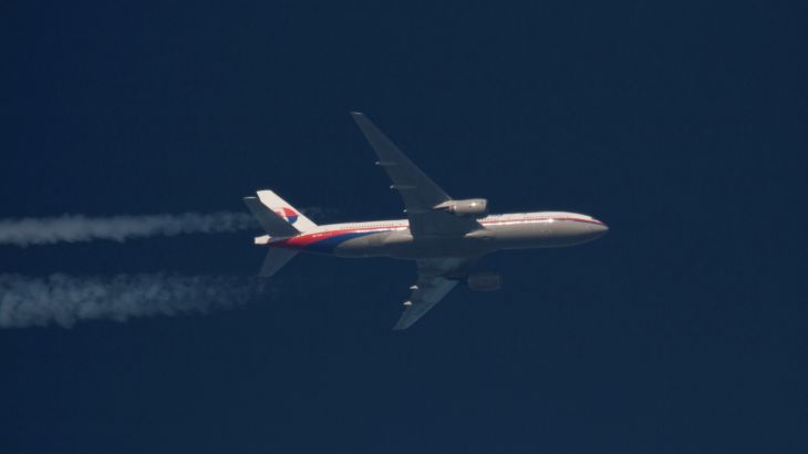 A MALAYSIA AIRLINES BOEING 777 AIRLINER