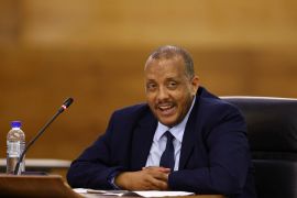 Getachew Reda, head of the new interim regional government of Tigray region in Ethiopia [Siphiwe Sibeko/Reuters]