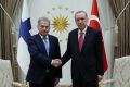 Turkey's President Tayyip Erdogan and Finland's President Sauli Niinisto