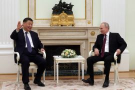 Chinese President Xi Jinping is meeting with his Russian counterpart Vladimir Putin on a three-day visit aimed at boosting Beijing-Moscow ties [File: Reuters]