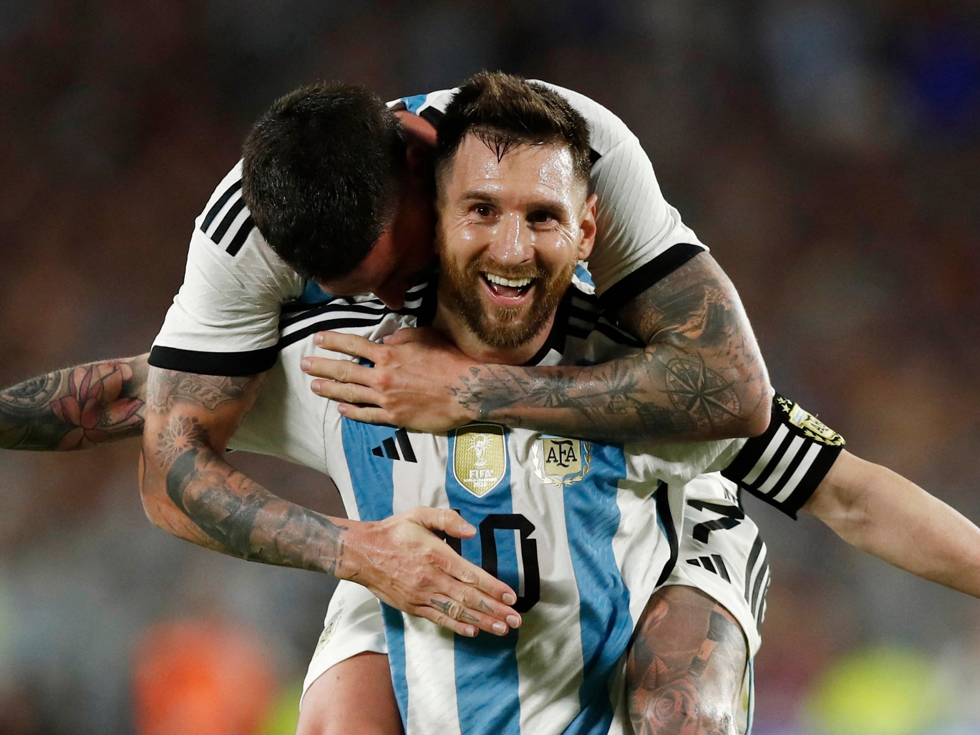 Lionel Messi scores his 100th goal for Argentina