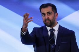 Humza Yousaf [File: Russell Cheyne/Reuters]